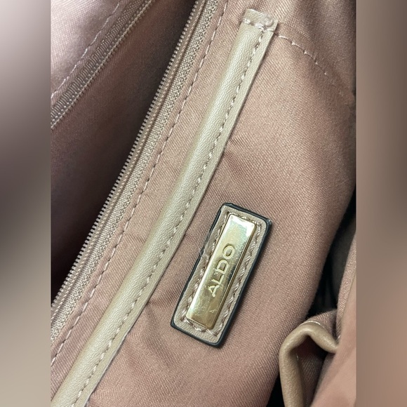 Aldo Tan Satchel with Structured Design and Tassels - Picture 2 of 16